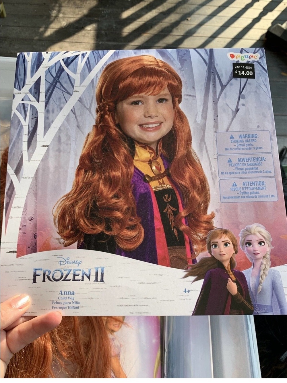 Disney Frozen 2 Anna Child Wig Halloween Costume Accessory Dress Up Halloween